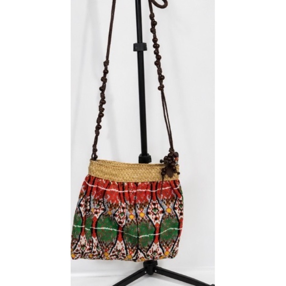 Poppie Jones Bag Y2K Festival / Cottagecore Boho Straw Bag".
